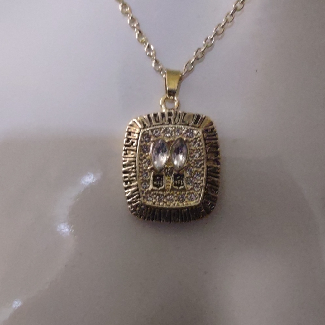 Elegant Goldplated San Francisco Forty Niners Pendant Necklace